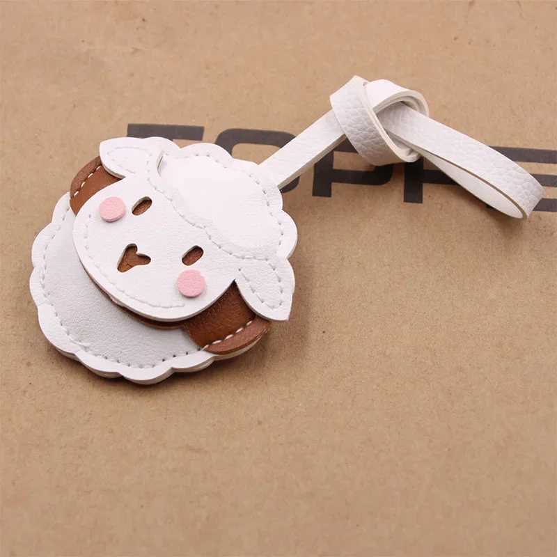Classic Lamb Sheep Bag Pendant Key Chain Trend Quality Leather Sheep Animal Bag Backpack Charms Key Jewelry Accessories Keychain XJ250607