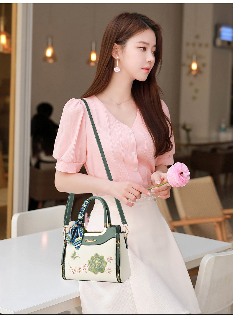 Free Shipping 2025 New Designer Bag Luxury Wallet Cross-border Chinese Women's Handbag Elegant Shoulder Bag High-quality Large Capacity Commuting