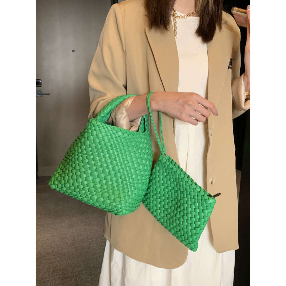 High end Soft Leather Handwoven for Women Underarm New Tote Handbag Shoulder Bag Crossbody