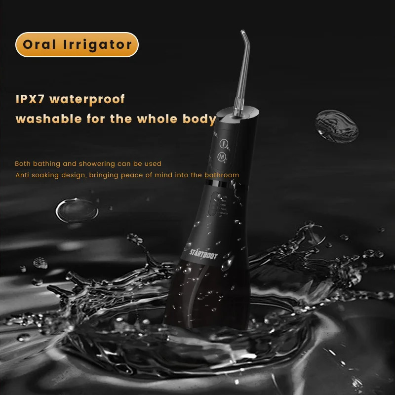 Portable Oral Irrigator 400ML Water Tank 5 Cleaning Modes Mouth Water Flosser IPX7 Waterproof 7 Nozzles USB Charging Dental Care 250605