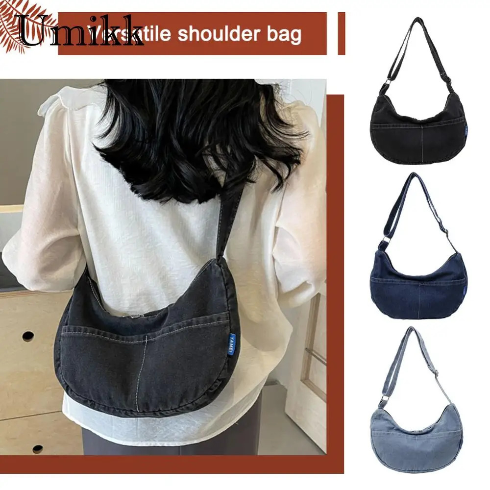 Denim Crossbody Bag Casual Hobo Bag Large Capacity Shoulder Bag Jean Purses for Women Work Shopping Travel 250606