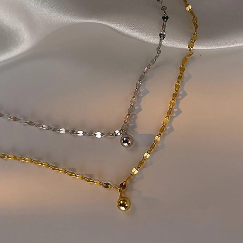 Minimalism Silver Color Beads Anklet for Women Summer Beach Simple Flat Chain Bracelet Barefoot Anklet Jewelry Daily Wear 250528