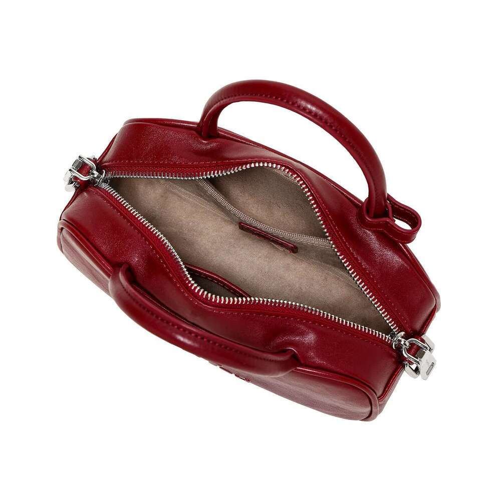 TOUTOU Boston Bowling Imitation Plant Tanning Premium Autumn Single Shoulder Handheld Crossbody Bag for Women Christmas Gift