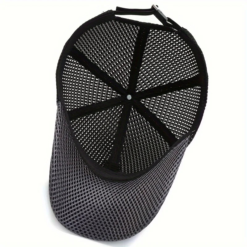 Quick-Dry Unisex Mesh Trucker Cap - Adjustable Lightweight Breathable - Ideal for Outdoor Sports Running Hiking Jogging 250605