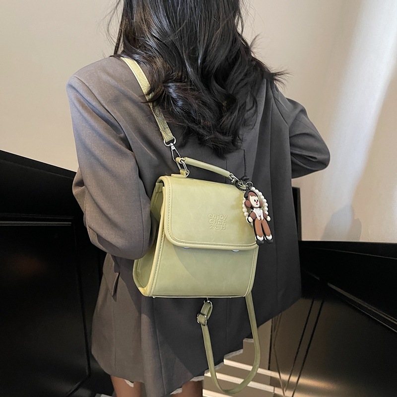 designer Vintage Bag for Women Spring Summer Handbag 2025 New High-end Simple Small Square Bag Multifunctional Casual Backpack