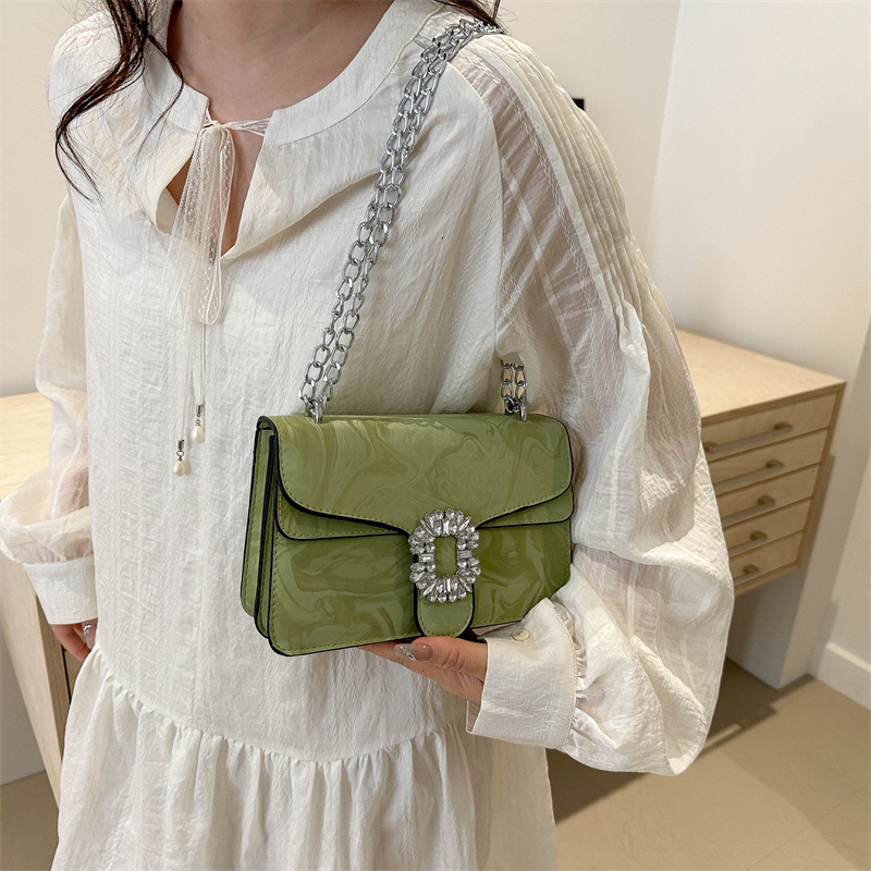 Luxury Brand Designer Bag Elegant Simple Fashion Korean Style Chain Shoulder Crossbody Bag For Women 2024 Summer New Trendy Versatile Small Square Bag