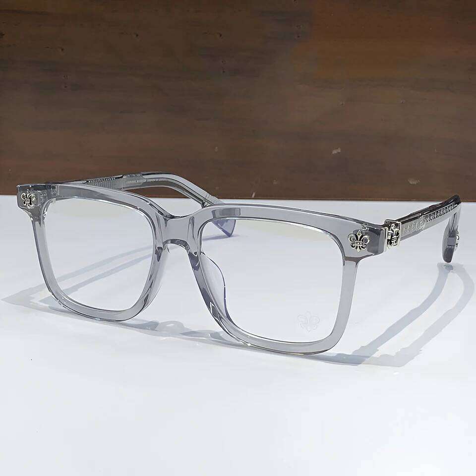2025 New Fashionable Large Acetate Retro Frame Brand Men's and Women's Reading Optical Prescription Glasses