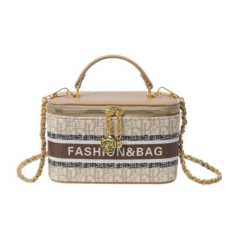 Women 2025 New Style Simple Fashion Retro Letter Large Capacity Handheld Box Crossbody Bag