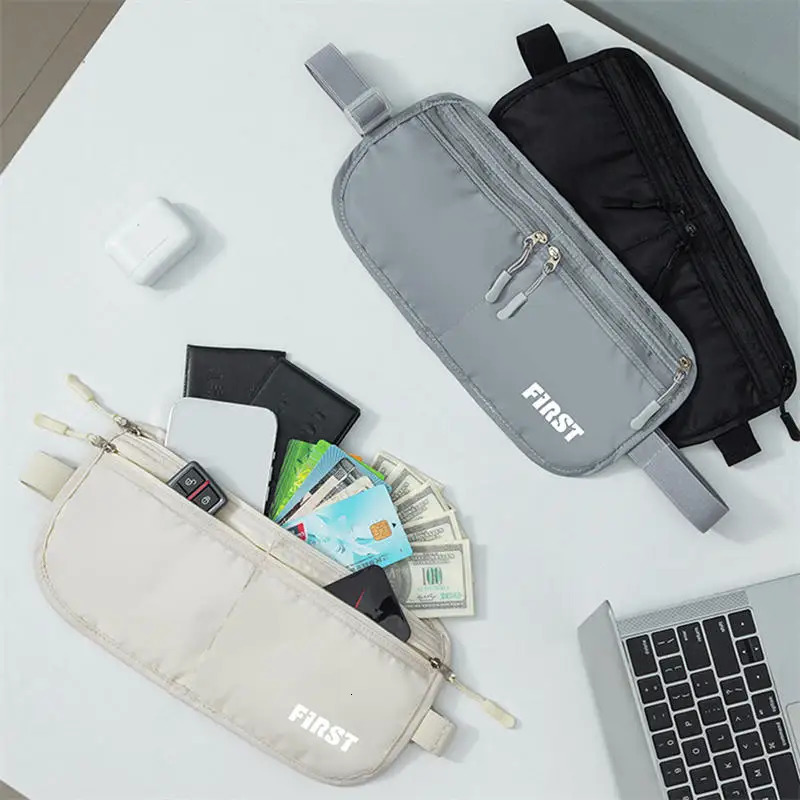 Foldable Sports Waist Bag Close Fitting Men Women Outdoor Multifunctional Invisible Ultrathin Large Capacity Running Phone Bag 250605