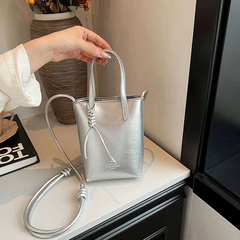 PU Leather Mini Crossbody Bag For Women 2024 New Korean Fashion Shoulder Bags Female Simple Retro Handbags And Purses