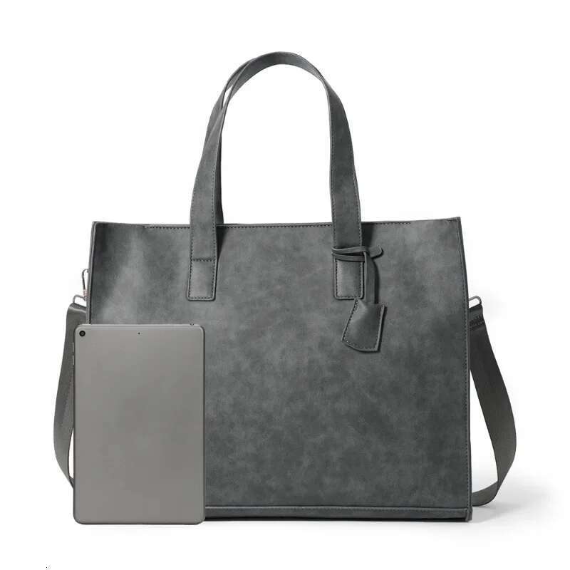 Fashion Retro Men's Messenger Tote Large Capacity Crossbody Men Handbag Multifunctional Pu Leather Shoulder Bag Bolsas