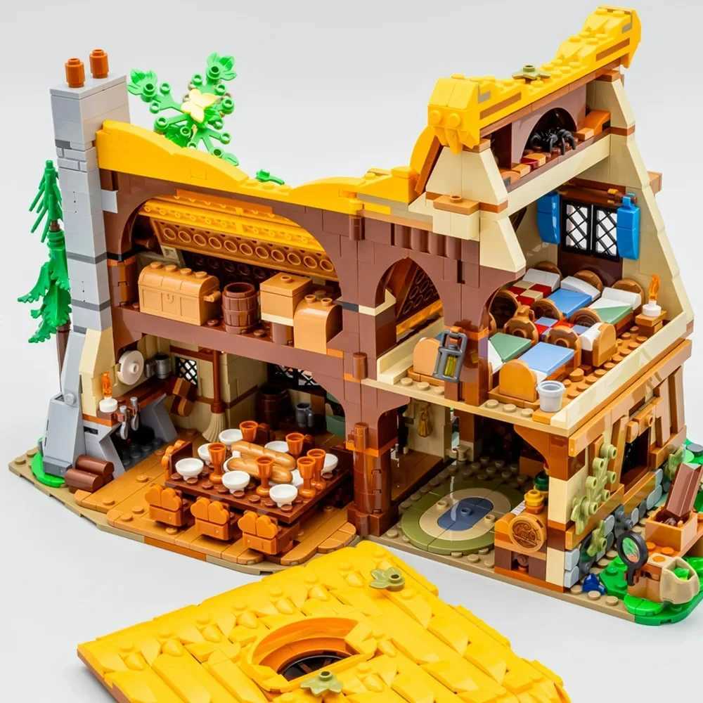 2228pcs Snow White Sleeping Princess Prince Seven Dwarfs House Cottage Evil Queen Building Blocks Bricks Toys Kids Gifts Z250607