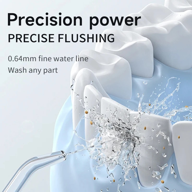 Portable Smart Electric Oral Irrigator Water Flosser 4 Jets 3 Modes Rechargeable Dental Water Jet Irrigator Dental Teeth Cleaner 250605
