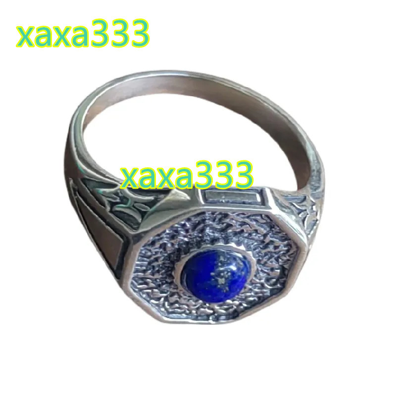 Real Pure S925 Silver Wedding Rings for Men Women Inspired by The Vampire Diaries with Lapis Lazuli Diamond Inlay Jewelry