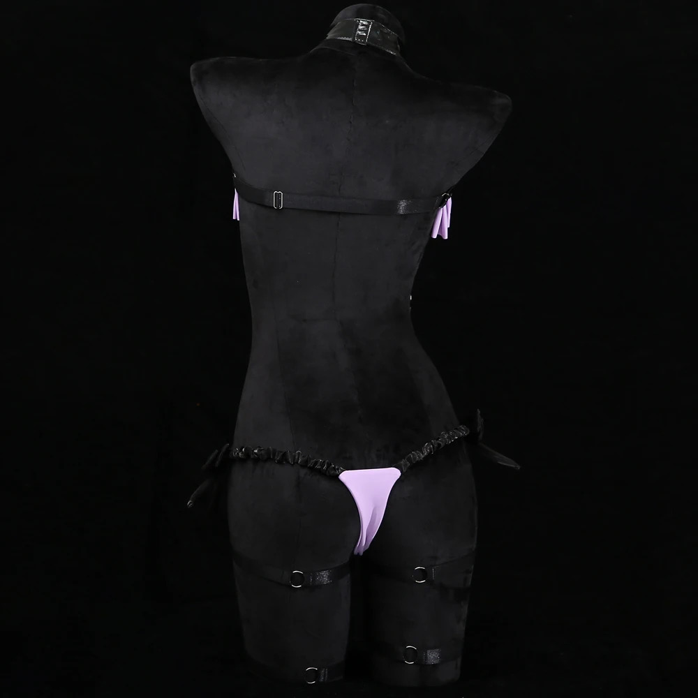 AniLV Bedtime Women Sexy Lingerie Chain Nipple Patch Pajamas Womem Temptation Underwear Outfit Erotic Costumes 250603