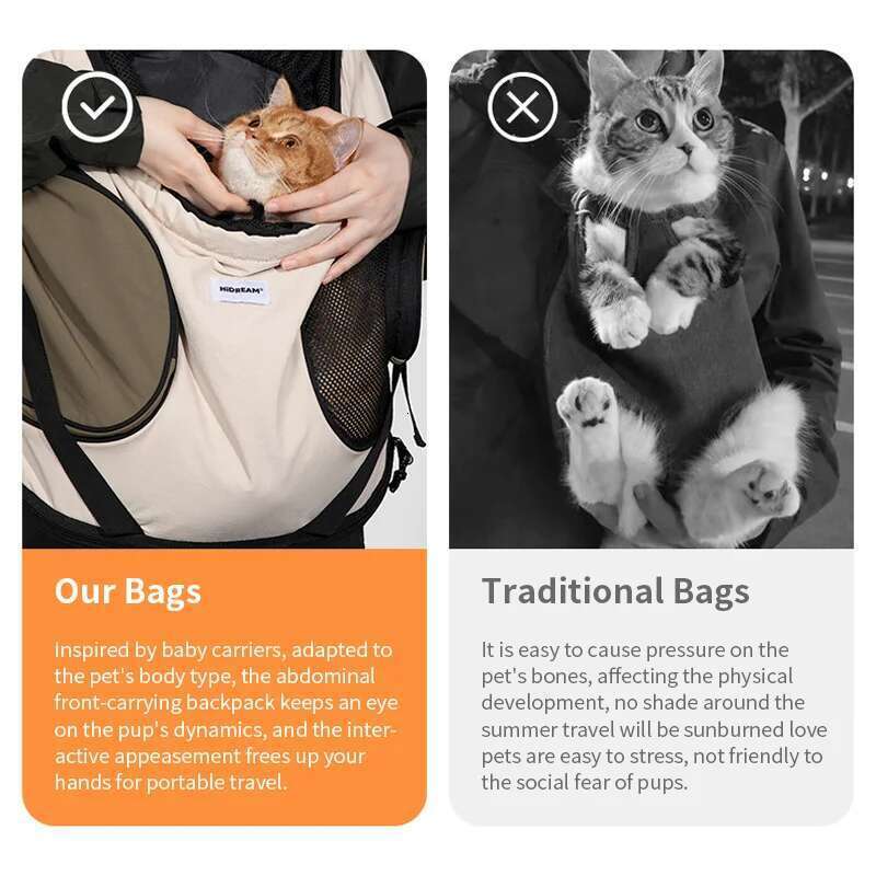 Designer Bag Pet Chest Front Carrying Tote Backpack Dogs And Cats Breathable Portable Outdoor Shoulder Cat Bag