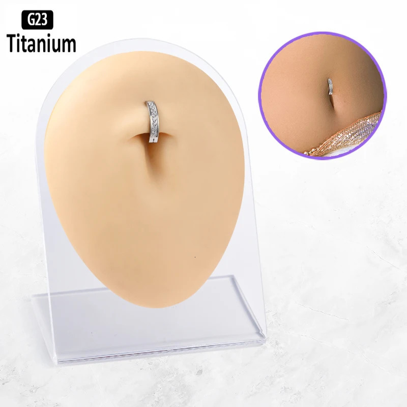 ASTM 36 Piercing 14G Belly Button Ring Reverse Curved Navel 1012mm Bar Length Barbell Body Jewelry Earrings 250606