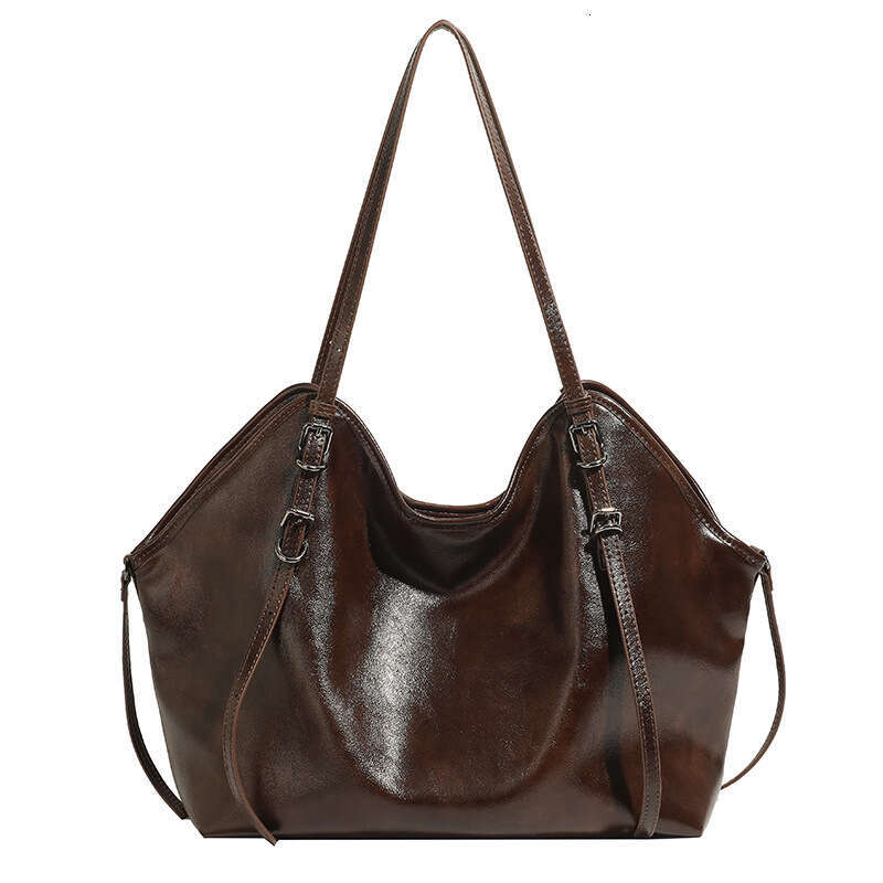 Casual Style Soft Leather Tote for Women 2024 Autumn Winter New Large Capacity Fashion Shoulder Crossbody Bag