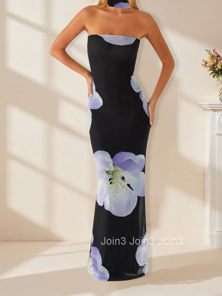 Elegant Lace Halter Neck Maxi Dress with Ruffle Hem and Matching Belt for Women Wedding Party Evening Gown