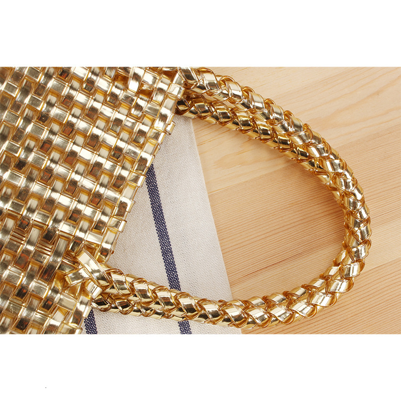 Luxury Brand Designer Bag One Piece Dropshipping New Beach Bag Simple Versatile Solid Color Crossbody Bag Pure Polyurethane Woven Bag Handwoven Women&