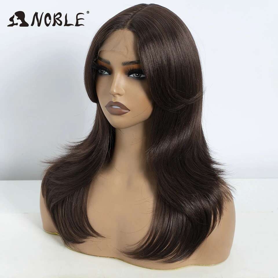 NAMM Noble Synthetic Front Ombre Straight Cosplay part Blonde Wigs For Women synthetic Lace Wig