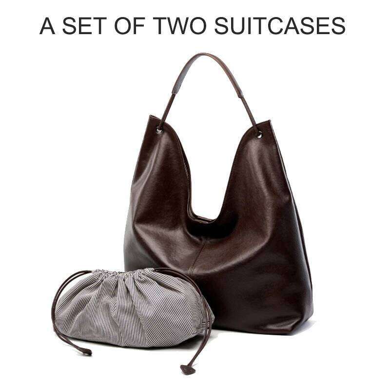 New Women's Large Capacity Genuine Leather Handbag Fashion Single Shoulder Underarm For Ladies Commuting Stylish Girls Bag 250605