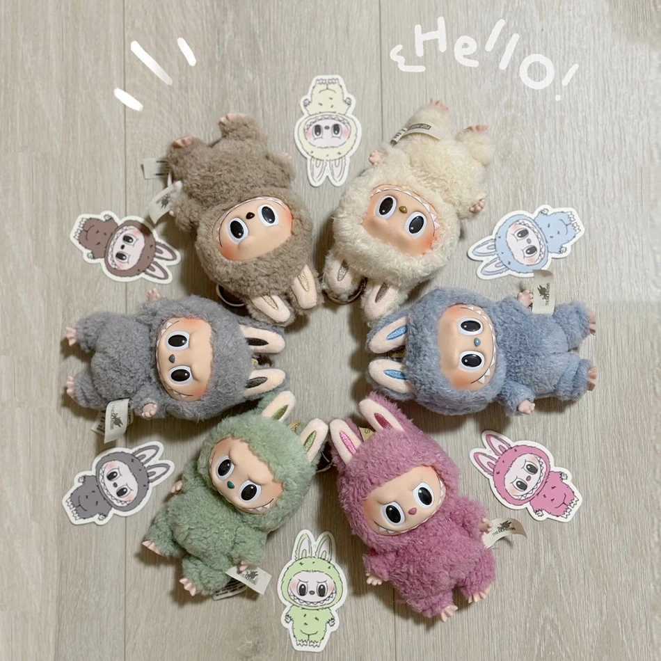 New Labubu v1 v2 Have A Seat Series BIG INTO ENERGY PVC Pendant Doll Model Kawaii The Monsters Blind Box Gift Labubu Macaron 3rd Z250607