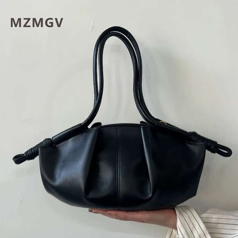 Meet You Fashion Pleats Design Cloud Trendy Women s Soft Leather Handbag New High Quality Commuter Crossbody Bag bag