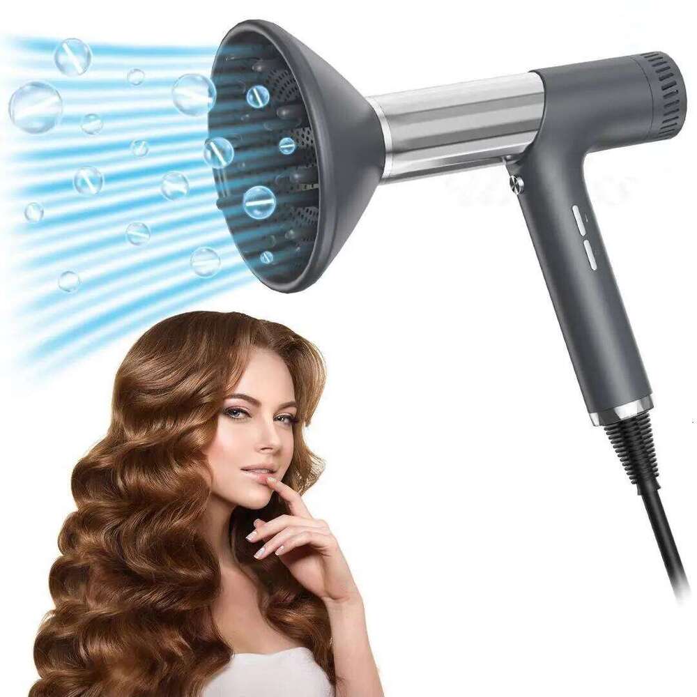 Noise-Reducing Five-In-One Ionic Hair Dryer Straightening Brush With High Power And Fast Airflow