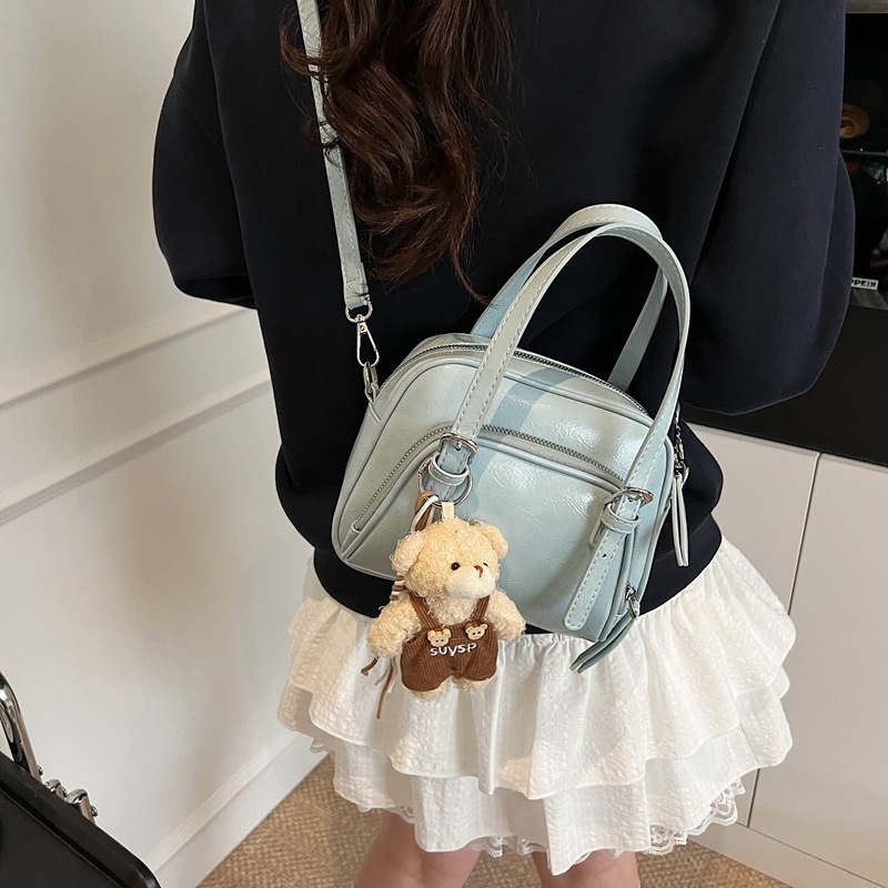designer Cute Girl Handheld Small Square Bag Women's Bag 2025 Summer New Trend Korean Version High-end Fashion Single Shoulder Crossbody Bag
