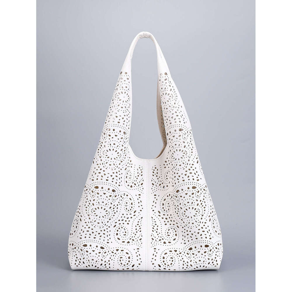 2025 Hollow Out Niche High-End Handbag Women Soft PU Fashion Trendy Bag For Travel