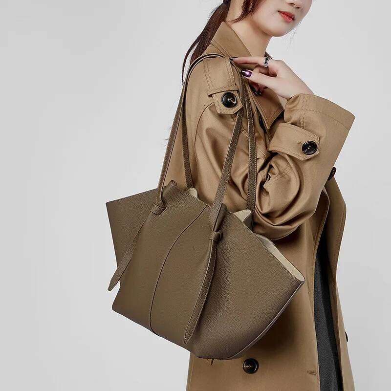 Brand Shoulder Tote Bags for Women Soft Cowhide Fashion Wing Bag Designer Large Capacity Shopping Handbags bag