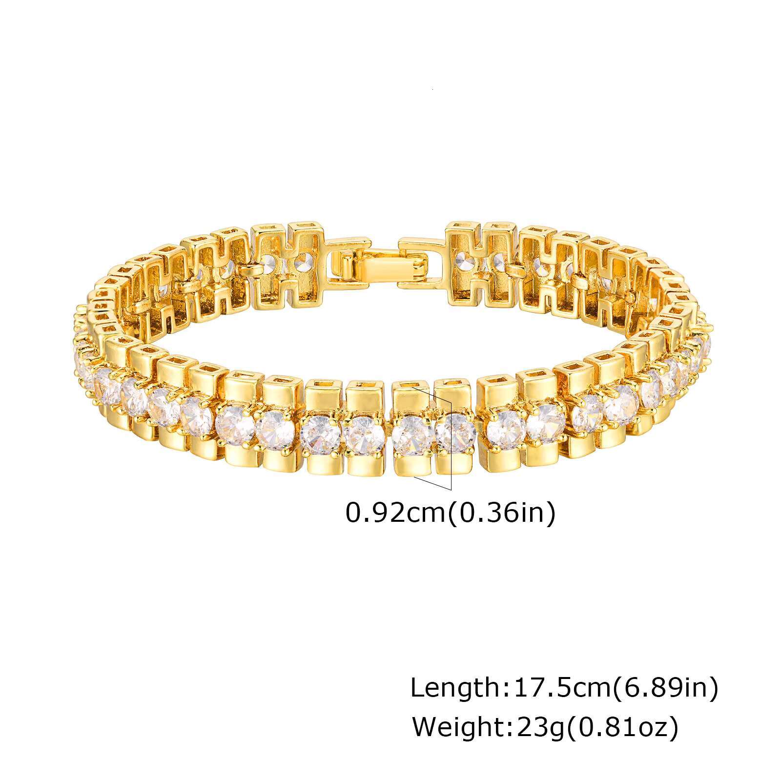 Popular Jewelry Cuban Link Chain Hip Hop Bling Jewelry Diamond Link Bracelets for Women