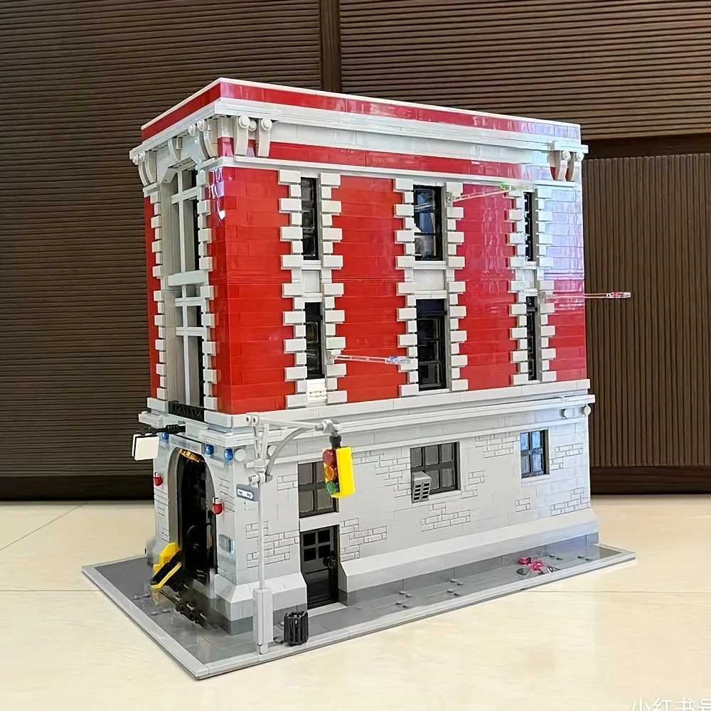 In stock Ghostbusters Firehouse Headquarters MOC Building Blocks Bricks street view Adult Bricks Gift Compatible 75827 4634pcs Z250607