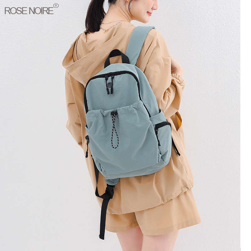 Casual Solid Color Versatile Commuter Lightweight Large Capacity Outdoor Backpack Harajuku Style Student Bag