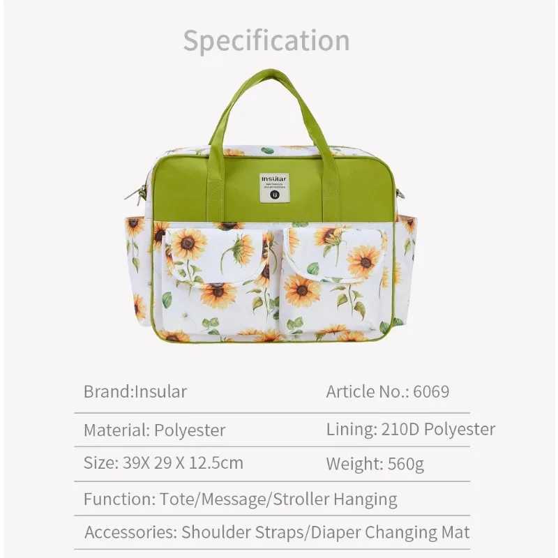 New Style Mummy Large Capacity Diaper Stroller Bag Waterproof Outdoor Travel Diaper Maternity Bag Baby Nappy Travel Changing Bag y250609RG80