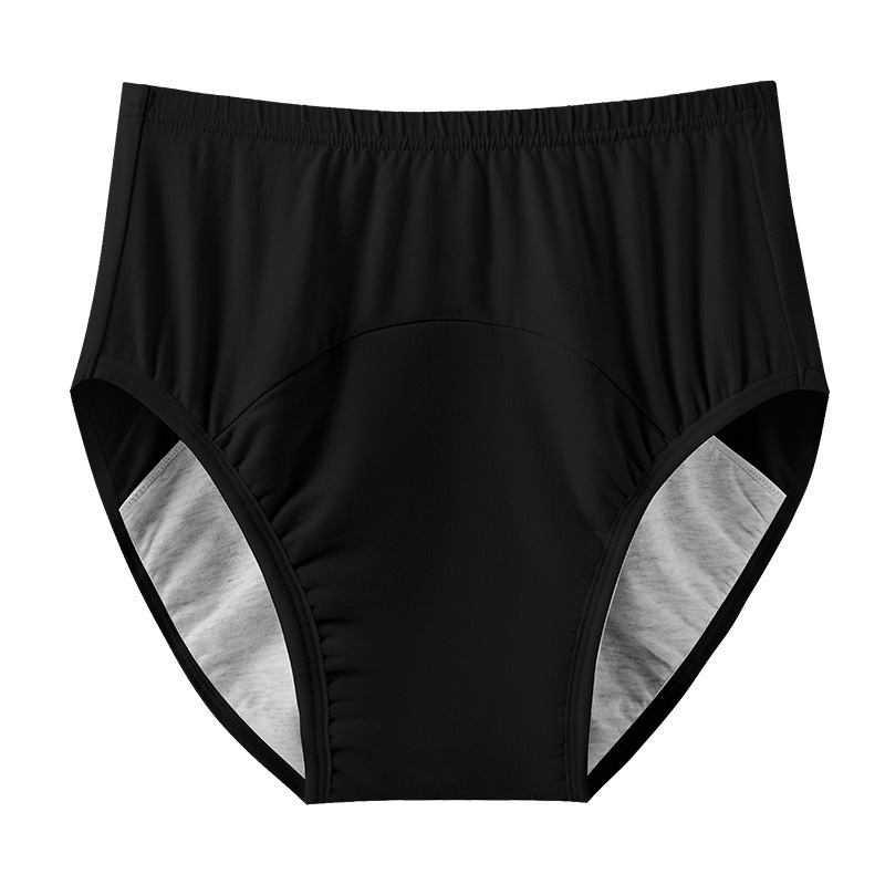 Men's and women's physiological pants leak proof and incontinence proof underwear, washable pure cotton pull-up pants, anti side leakage dia
