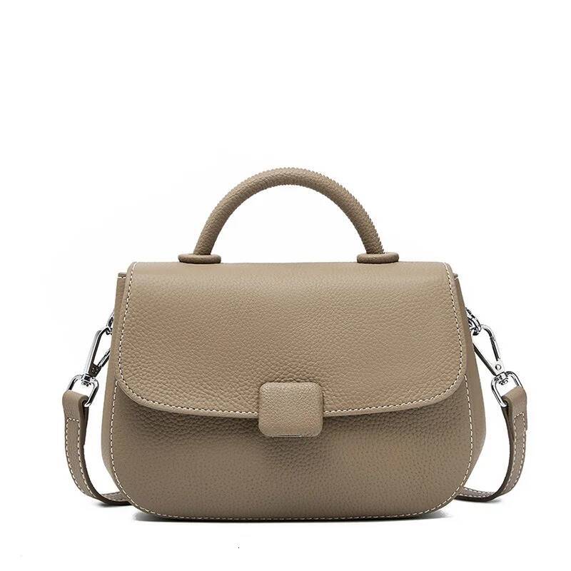 Jonlily Women Genuine Leather Shoulder Female Handbag Totes Casual Crossbody Small Saddle Bag Daybag Purse -Kg1461