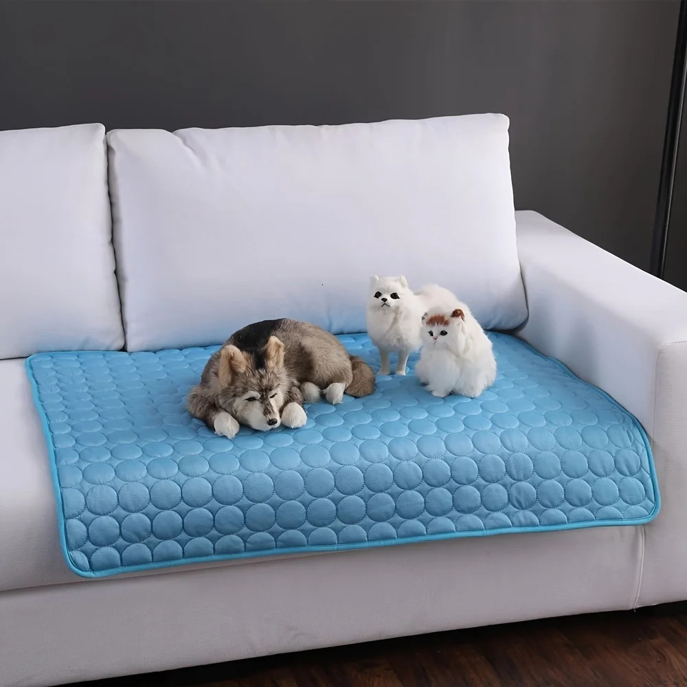 Dog Cooling Mat Summer Pet Cold Bed Extra Large For Small Big Dogs Accessories Cat Durable Blanket Sofa Ice Pad Blanket 250609