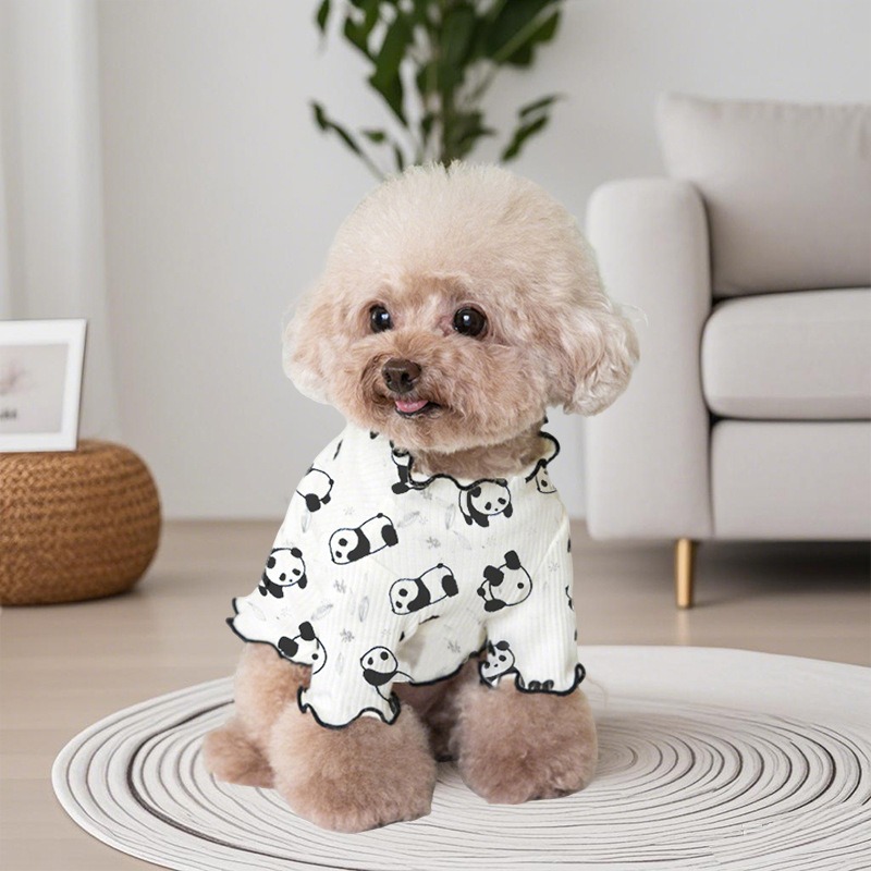 Quick-Drying Vest for Dogs with Panda Print Pet Clothing