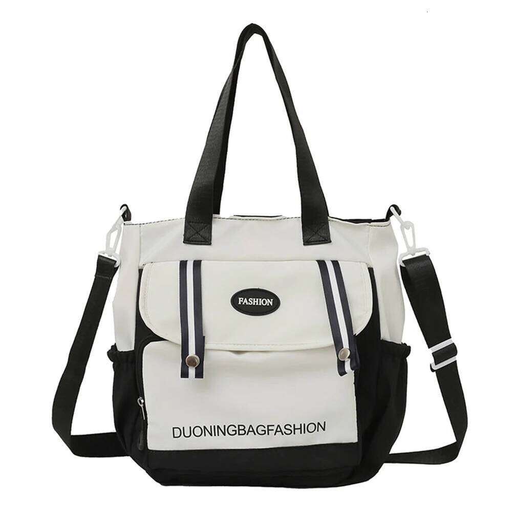 Colorblock Large Capacity School Bag Casual NEW hot Shoulder Purse for Women Teen Girls Students