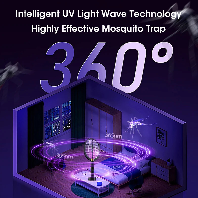 3000V Mosquito Killer Anti Mosquitoes Electric Usb Killer Racket Fly Swatter Electric Traps Flies Insect Repeller Home Mosquito 250606