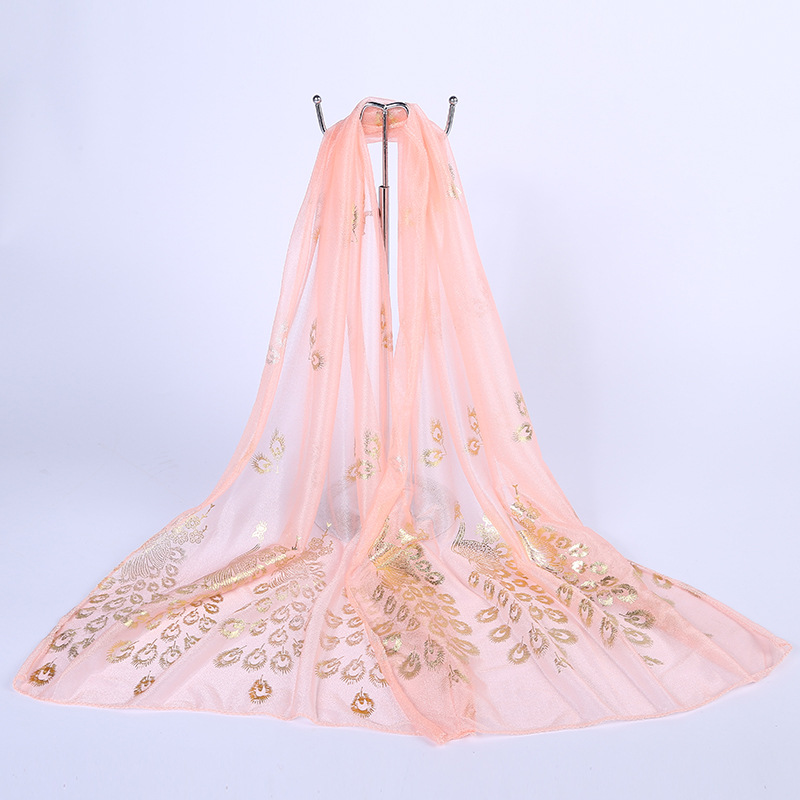 K968 Summer new chiffon scarf silk scarf long printed scarf women sunscreen shawl beach towel manufacturers wholesale