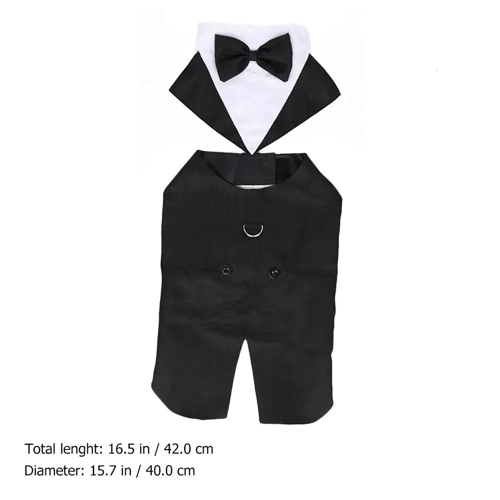Pet Tuxedo Costume Suit Apparel Formal Wear Dog Elegant Costumes Outfits Dogs Wedding 250609
