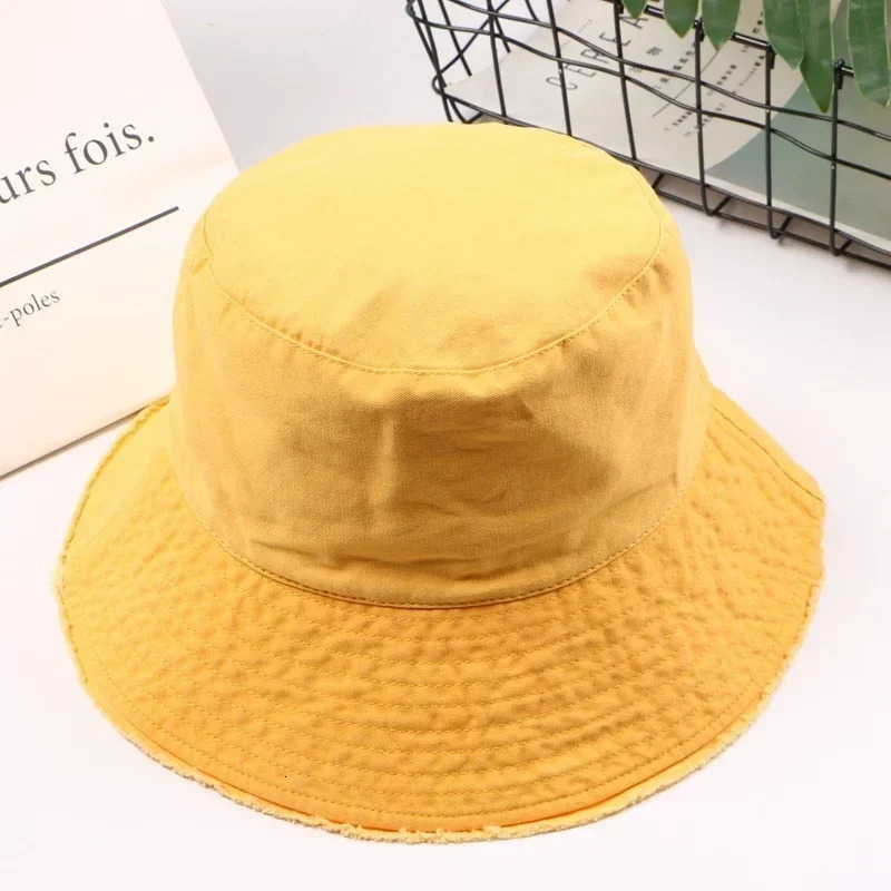 Denim Bucket Hat Cotton Washed Fishing Hunting Cap Outdoor Beach Fisherman Panama Womens Bucket Hat K Pop Bob Dropship 250606