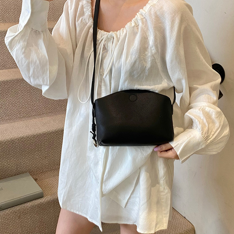 designer Versatile Commuter Single Shoulder Bucket Bag for Women 2025 New High-end Niche Shell Bag Crossbody Handbag for Women