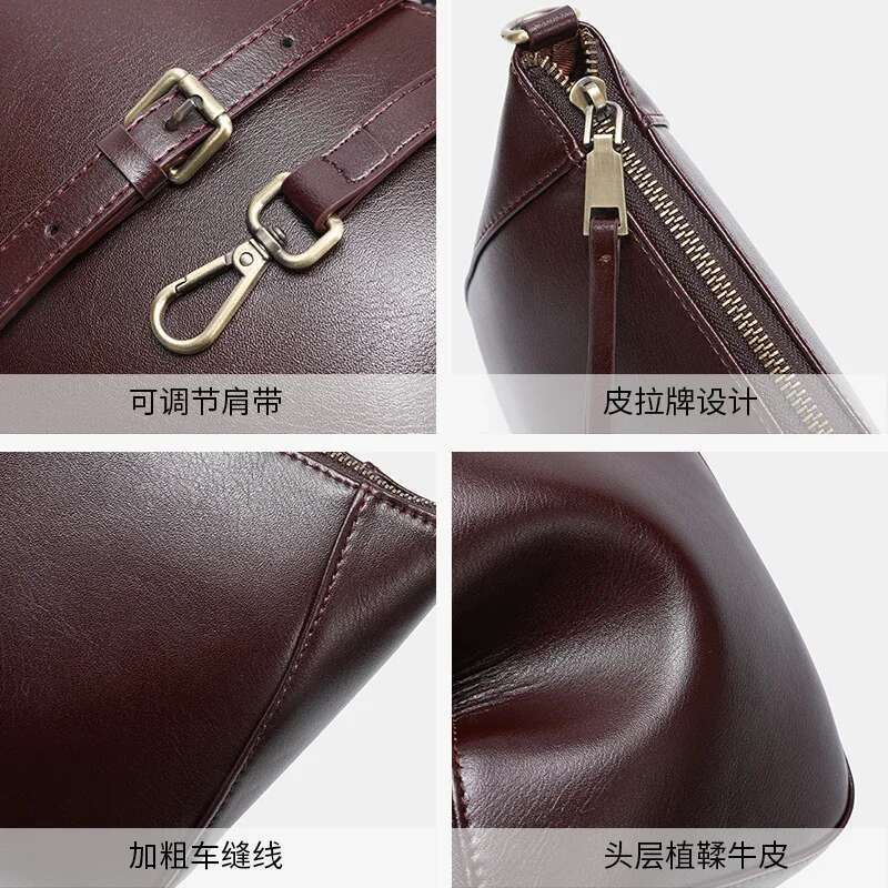 Designer Bags 2025 Women Cowhide Genuine Leather Crossbody Lady Trendy Retro Square Phone Purse Ladies Designer Bags Female Shoulder Bag Luxury Bag