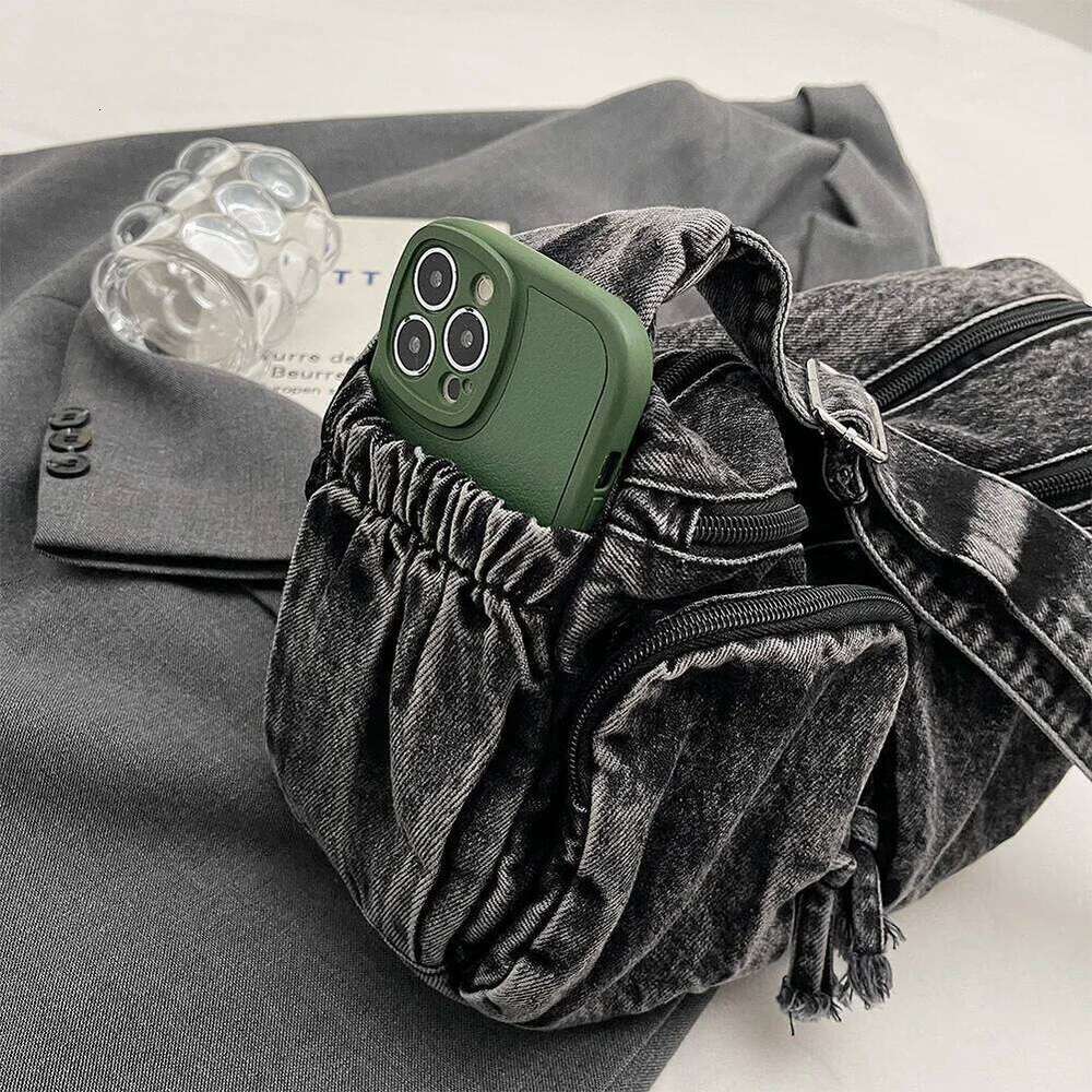 Denim Shoulder Casual NEW hot Retro Crossbody Large Hobo Bag Jean Purses for Women Work Shopping Travel