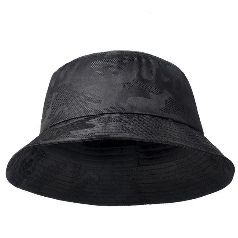Unisex camouflage ventilate Bucket Hats Fishermen Caps Outdoor Casual Cap Sunscreen Hat 250606