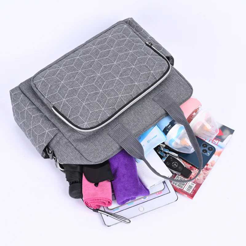 Baby Diaper Bags Large - Capacity Waterproof Nappy Mummy Waterproof Travel For Mom Stroller Maternity Shoulder Fashion Portable y250609K6QU